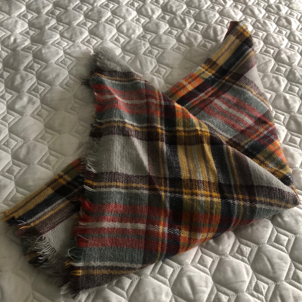 Plaid Blanket Scarf